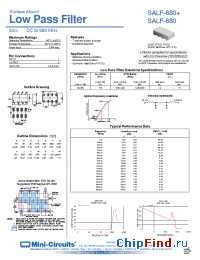 Datasheet SALF-680+ manufacturer Mini-Circuits